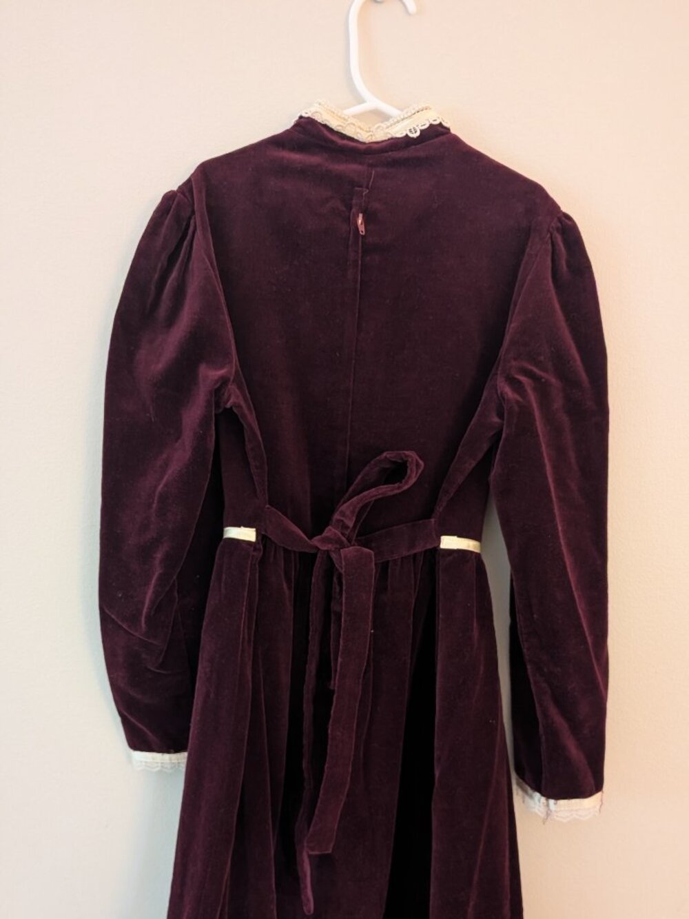 Gunne Sax Jeunes Filles Vintage Burgundy dress - Picture 2 of 3